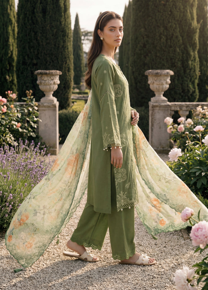 Zellbury Unstitched Embroidered Cotton 3 Piece Suit ZB26UCC WUS26E34090 - Casual Collection