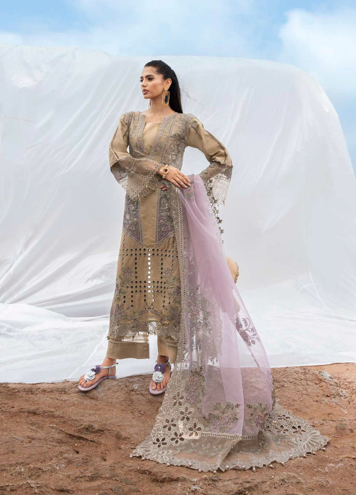 Mahiymaan by Al Zohaib Unstitched Embroidered Luxury Lawn 3 Piece Suit AZ26UM D-12 - Festive Collection