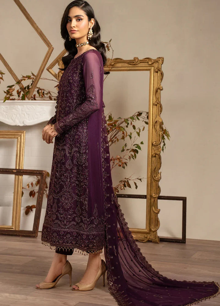 Zarif Women Unstitched Embroidered Chiffon 3 Piece Suit ZR26UFC ZRN 04 NEEMAL - Festive Collection