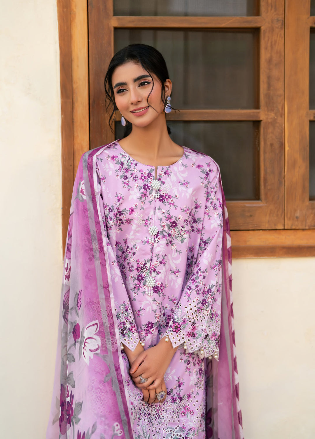 Bagh by Rashid Textiles Unstitched Embroidered Lawn 3 Piece Suit RT26UBL 3725 - Casual Collection