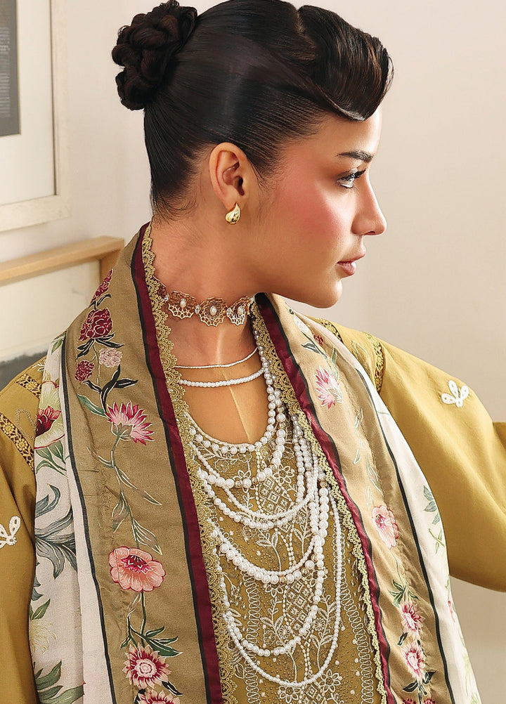 Lumina by Bin Ilyas Unstitched Embroidered Lawn 3 Piece Suit BI26UL L7 6B - Summer Collection