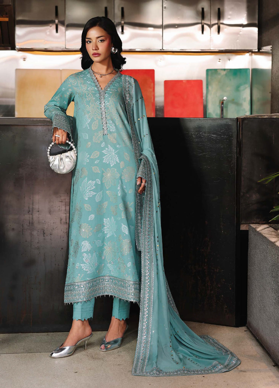 Maya by Nureh Unstitched Embroidered Jacquard 3 Piece Suit NU26UJM NJ-108 - Casual Collection
