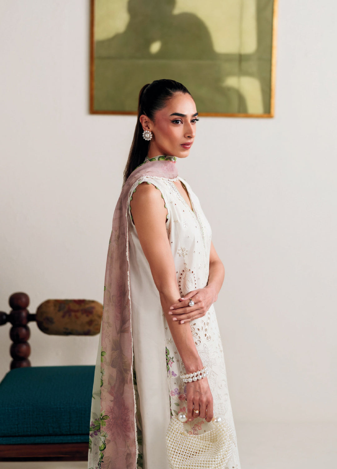 Whispers of Summer by Neeshey Unstitched Embroidered Luxury Lawn 3 Piece Suit NSH26ULW IRIS - Summer Collection