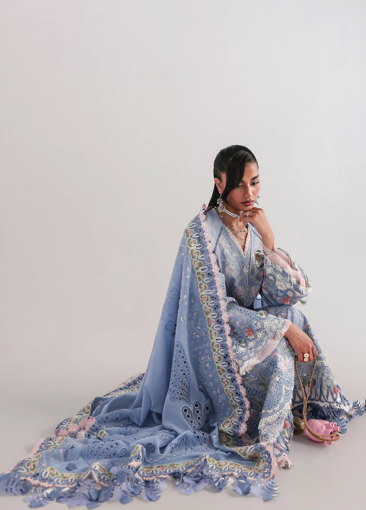 Suffuse Unstitched Embroidered Lawn 3 Piece Suit SSY26ULE Elani - Eid Collection