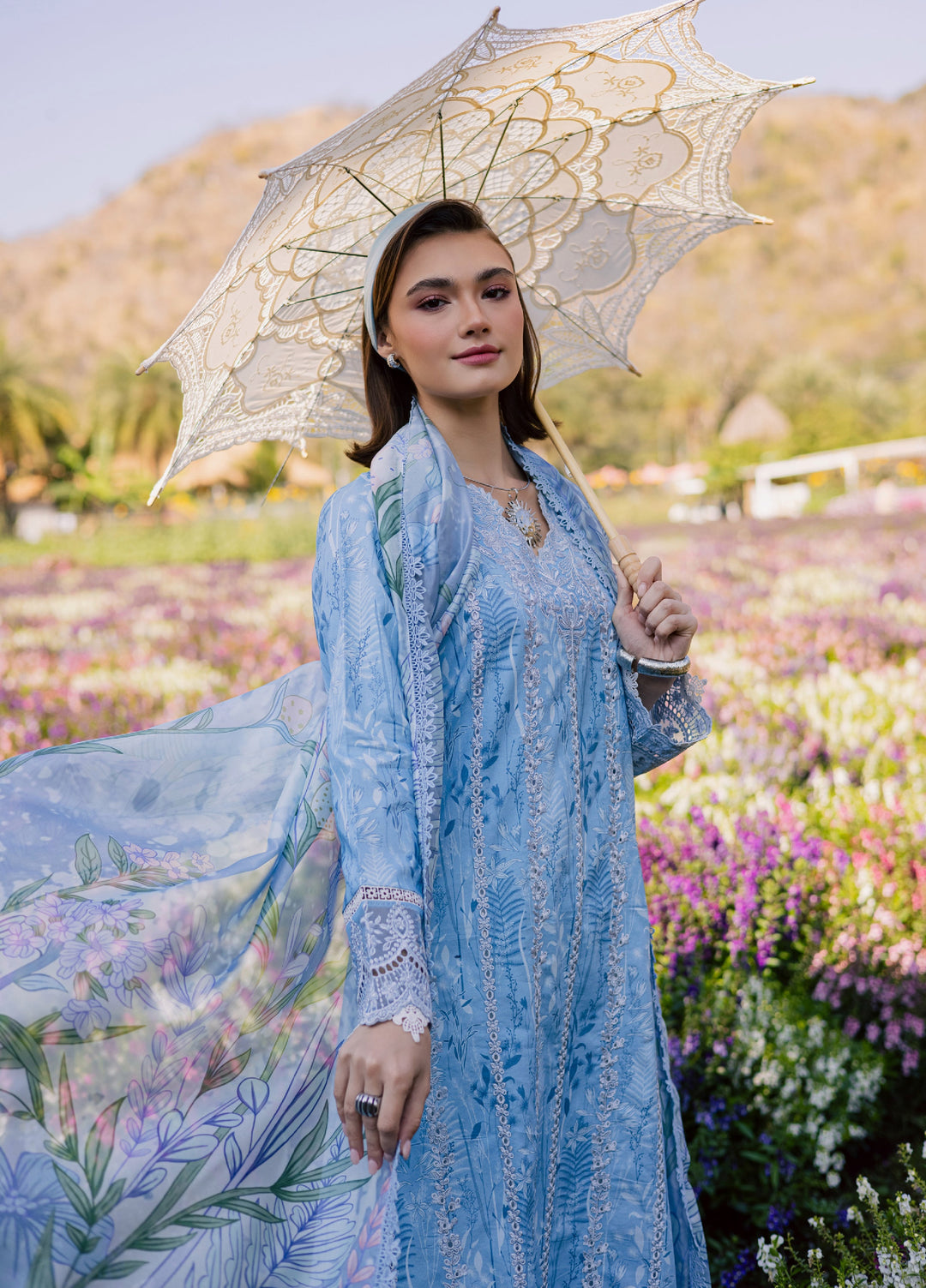 Shezlin by Aabyaan Unstitched Embroidered Chikankari 3 Piece Suit ABY26UCS SEREEN - Eid Collection
