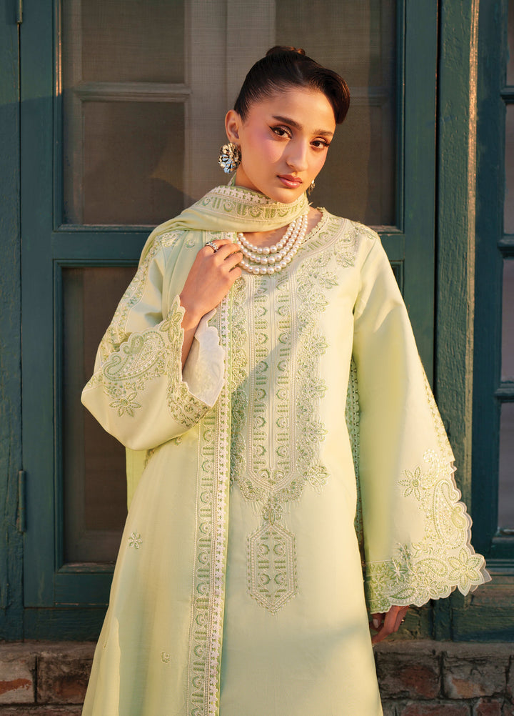 Fiona by Mahnur Unstitched Embroidered Lawn 3 Piece Suit MN26UFL F-14 - Summer Collection