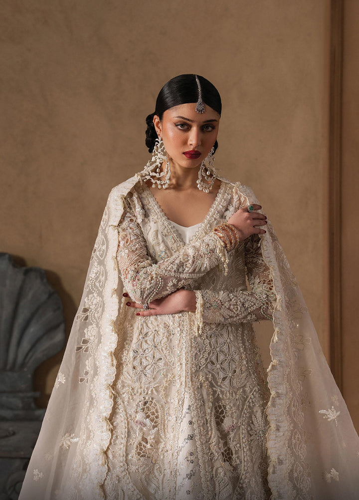 The Brides Edit by Afrozeh Unstitched Embroidered Organza 3 Piece Suit AF26UBE D-02 Seraphine - Wedding Collection