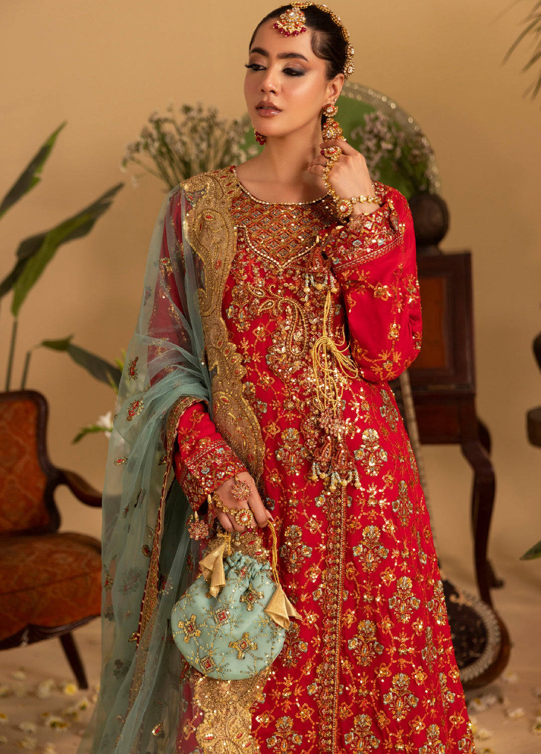 Sara Jahan Women RTW Embroidered Chiffon 3 Piece Suit SJ26RF SJ-1067 - Festive Collection