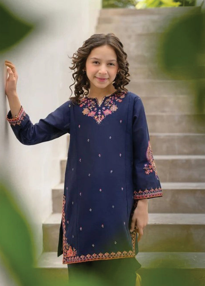 Fresh Birds Kids RTW Embroidered Lawn 2 Piece Suit Liva-FB-14 - Casual Collection