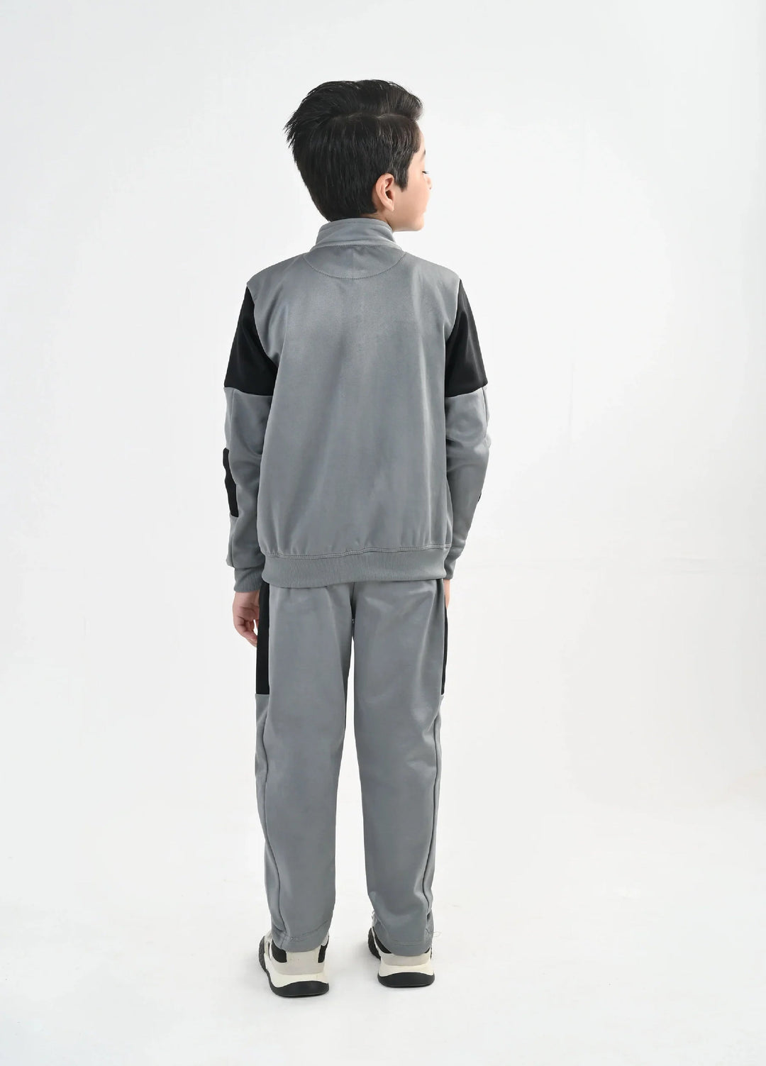 IQ Exclusive Kids Track Suit Fleece 2 PieceGrey Storm Tracksuit-Unisex Kids - Winter Collection