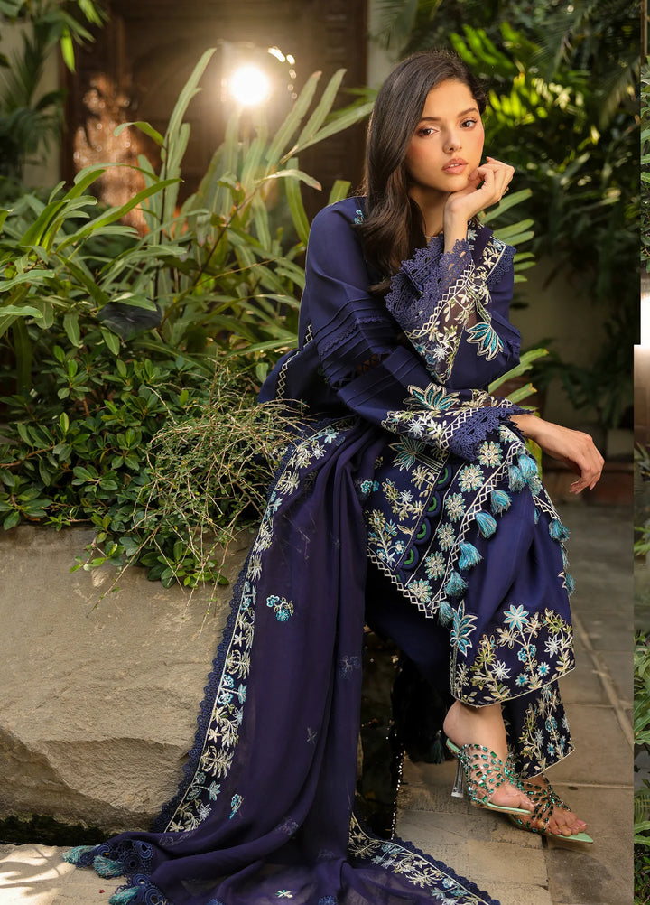 Shanaya by Mahnur Unstitched Embroidered Lawn 3 Piece Suit MN26USL SH-10 - Summer Collection