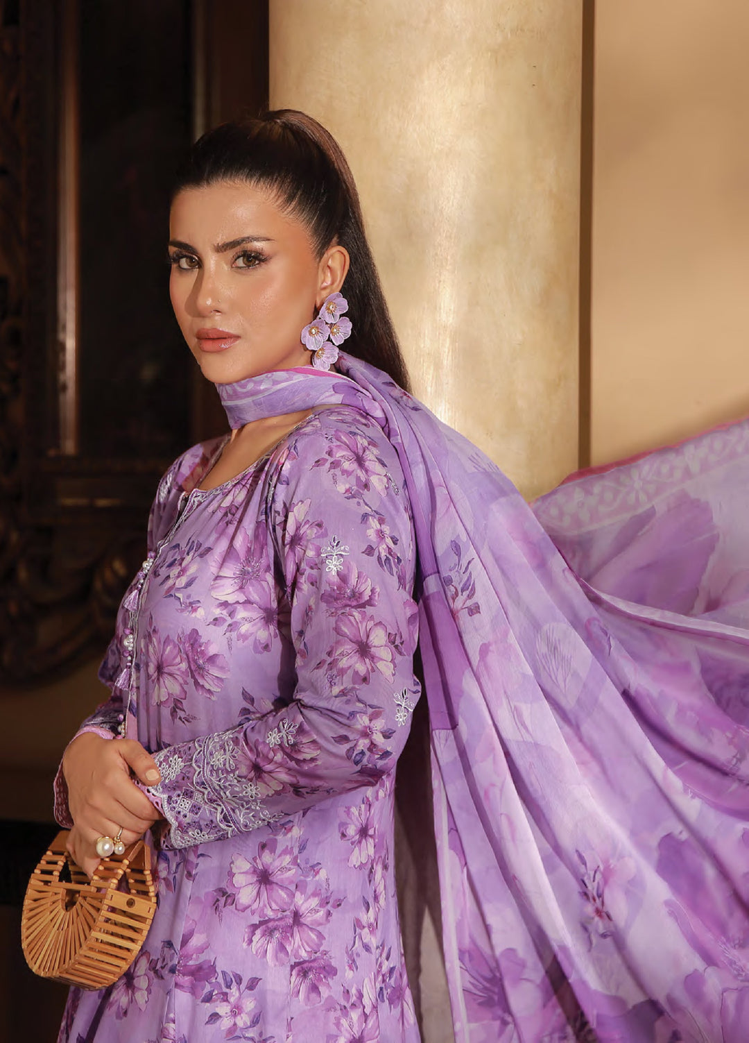 Komal Lawn by Lakhany Unstitched Embroidered Lawn 3 Piece Suit LSM26UK LG-RK-0097 - Summer Collection