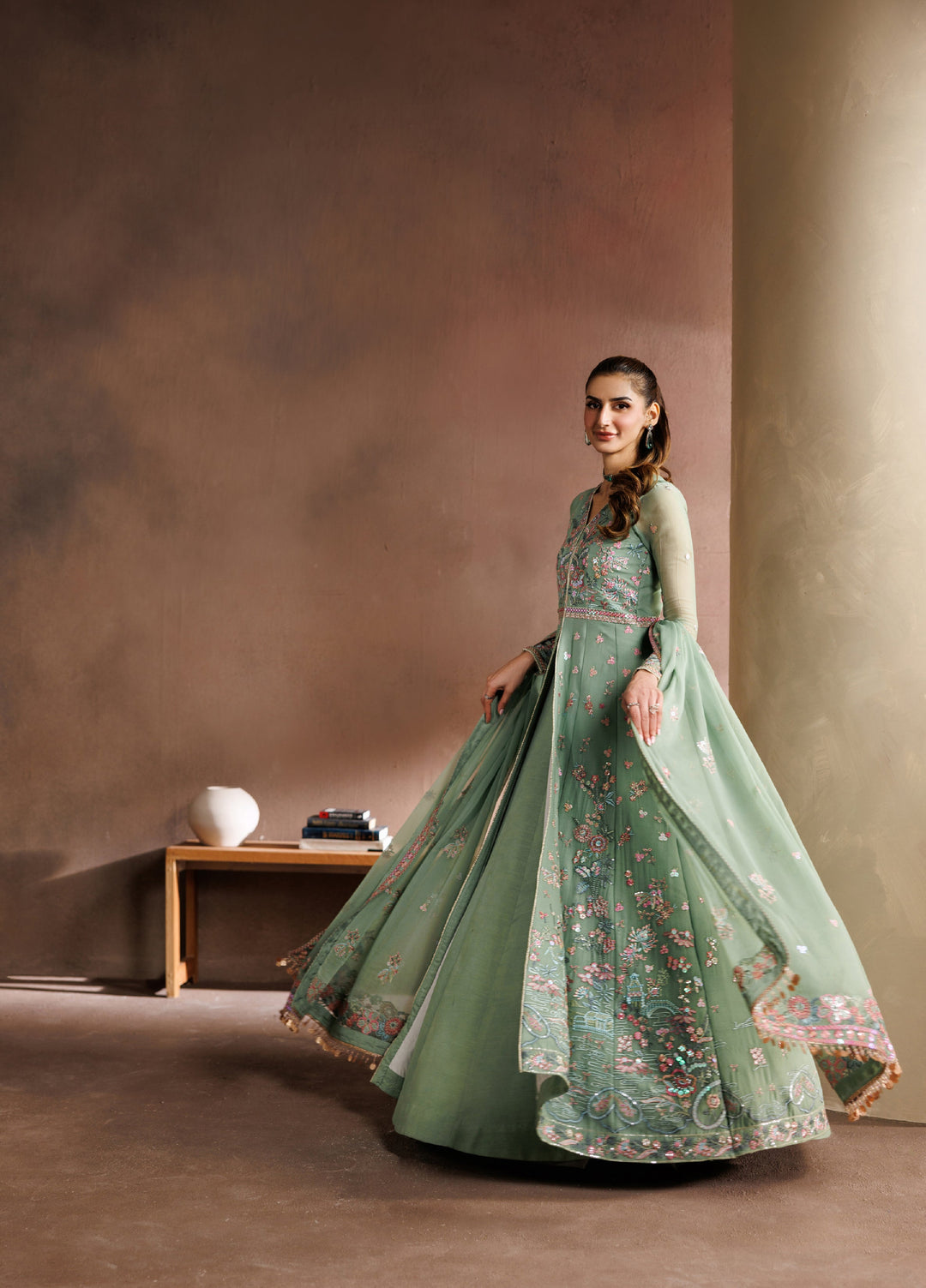 Zaryah by Zarif Unstitched Embroidered Chiffon 3 Piece Suit ZR26UZF ZF-ZYR-SURILI-06 - Festive Collection