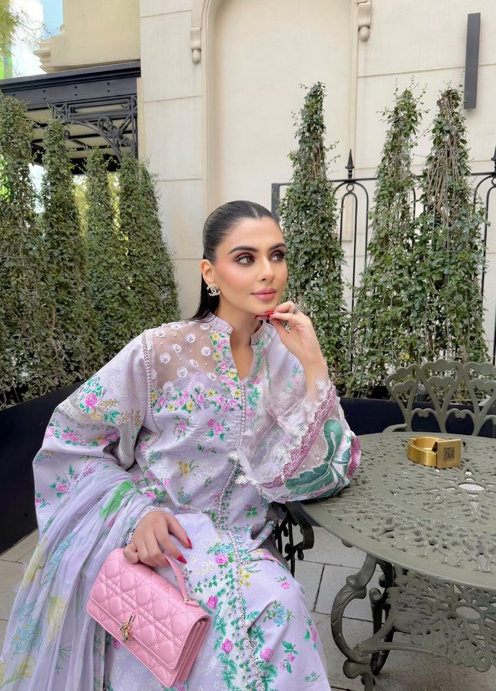 M Prints by Maria B Unstitched Printed Lawn 3 Piece Suit MB26UMP D-04 A - Summer Collection