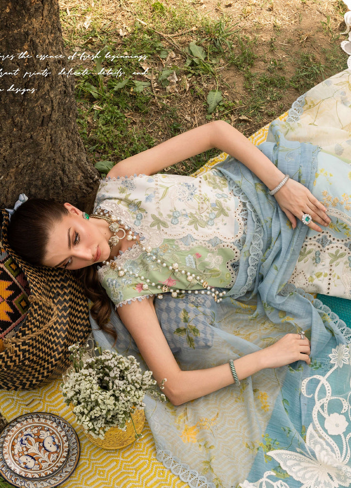 Bloom by Saira Shakira Unstitched Embroidered Lawn 3 Piece Suit SSR26ULB LANA-03A - Eid Collection