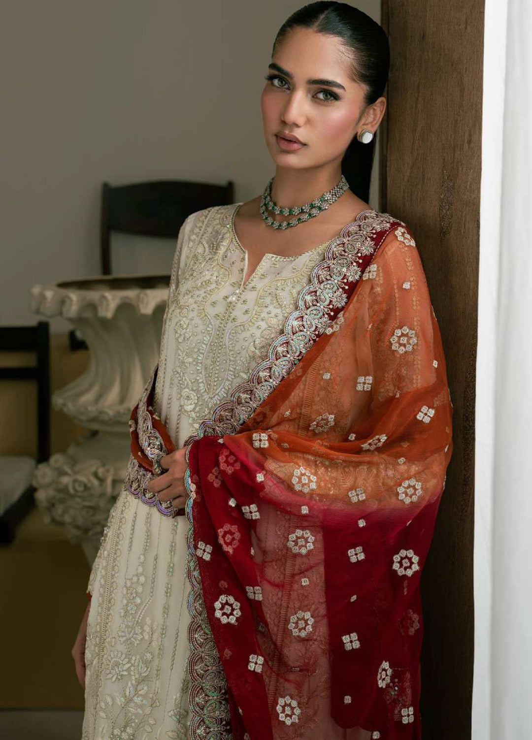 Ayla by Gulaal Unstitched Embroidered Luxury Chiffon 3 Piece Suit GL26ACF D-36 IYLA - Festive Collection