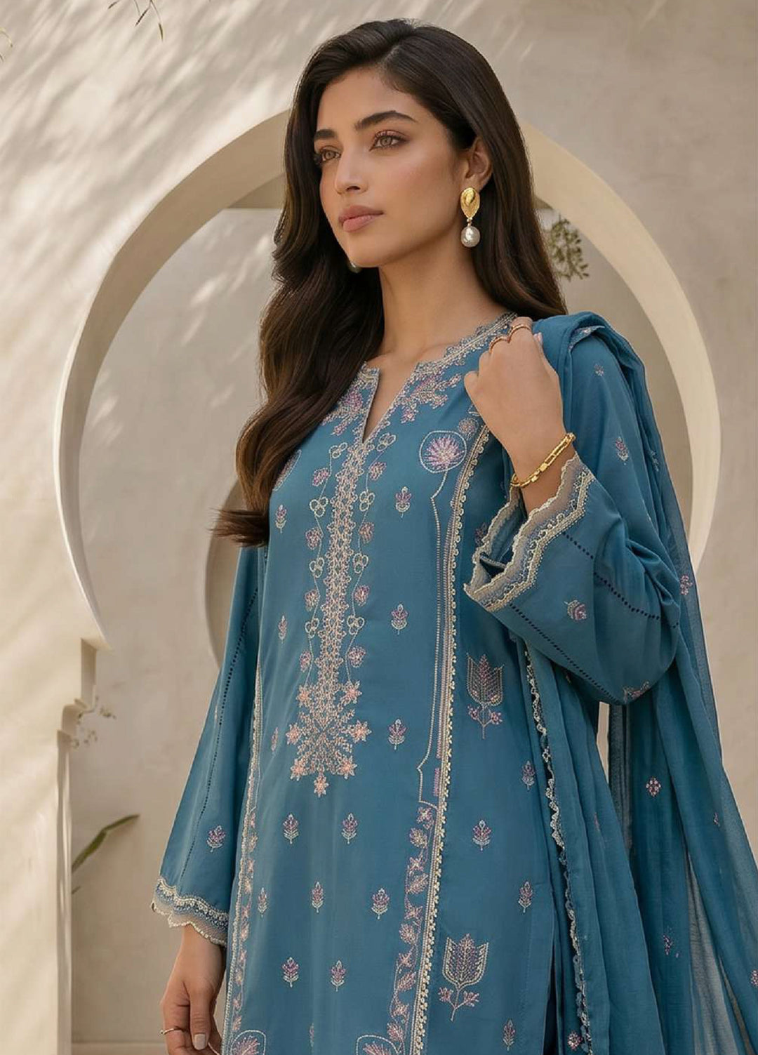 Zellbury Unstitched Embroidered Lawn 3 Piece Suit ZB26UVIII WUS26E30905 - Casual Collection