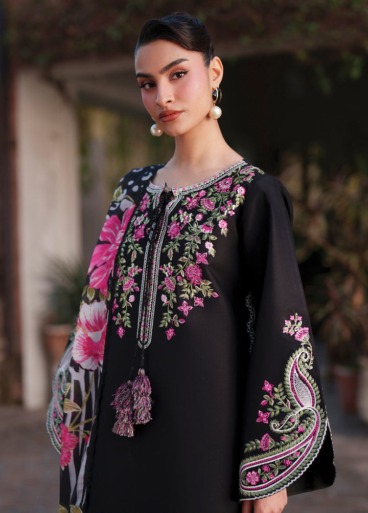 Fiona by Mahnur Unstitched Embroidered Lawn 3 Piece Suit MN26UFL F-09 - Summer Collection