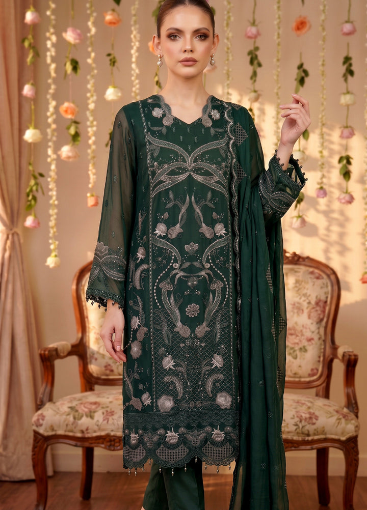 Anaya Noor by Zebtan Unstitched Embroidered Chiffon 3 Piece Suit ZB26UAC AN 06 - Festive Collection