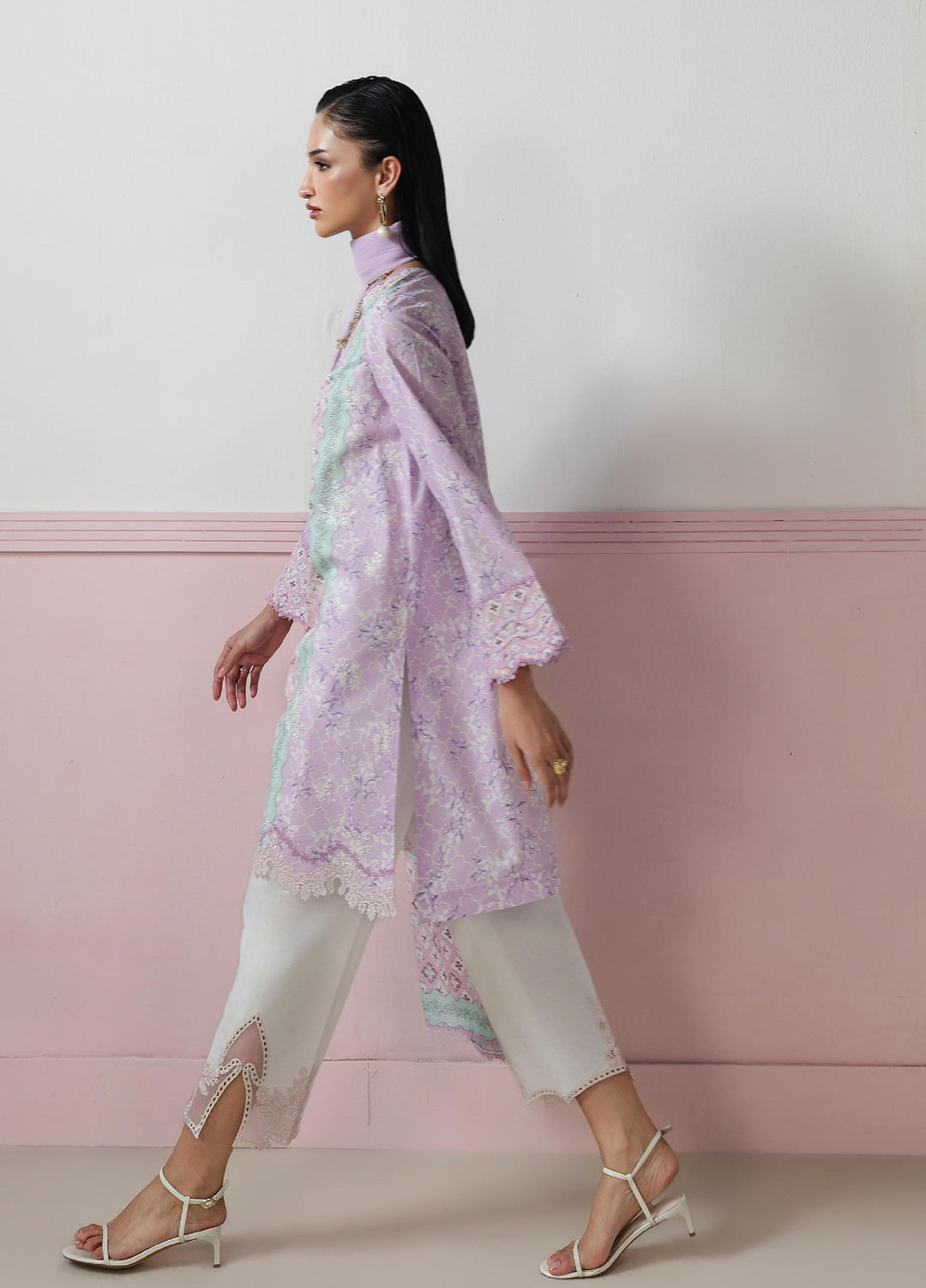 Q Prints by Qalamkar Unstitched Printed Lawn 3 Piece Suit QLK26UQL Josee QQP-10 (A) - Summer Collection