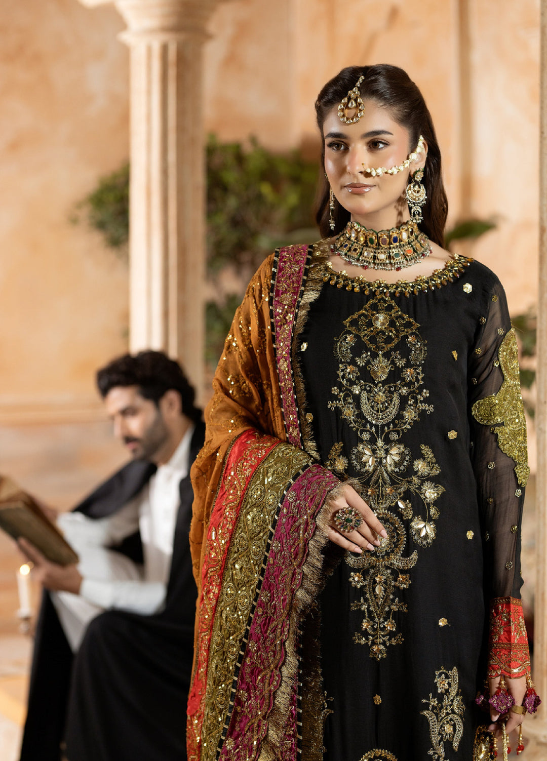 Sara Jahan Women RTW Embroidered Chiffon 3 Piece Suit SJ26RF SJ-1019 - Festive Collection