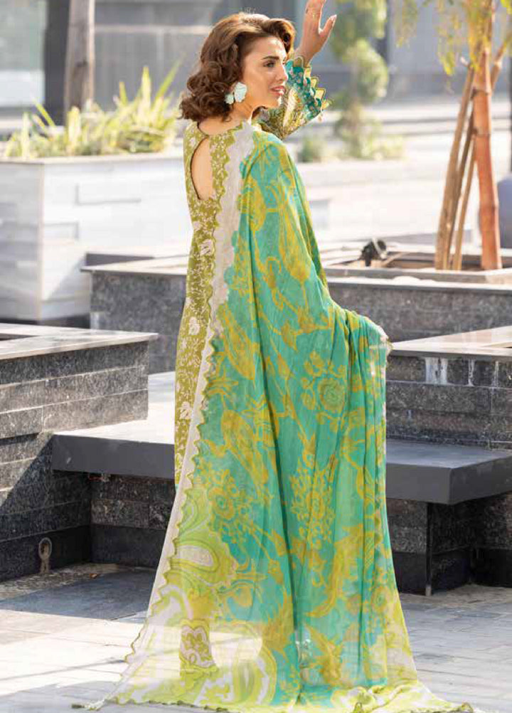 Combination by Charizma Unstitched Embroidered Luxury Lawn 3 Piece Suit CHR26UC CC6-07 - Summer Collection