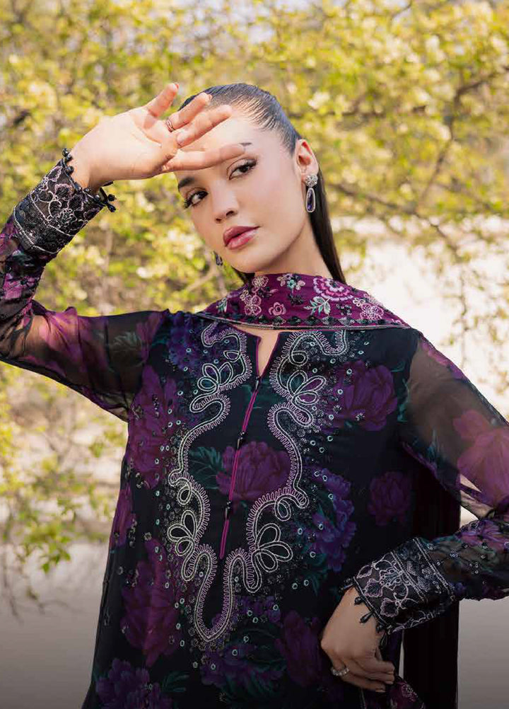 Heirloom by Daria Unstitched Embroidered Chiffon 4 Piece Suit DC26UCH DA-56 - Festive Collection