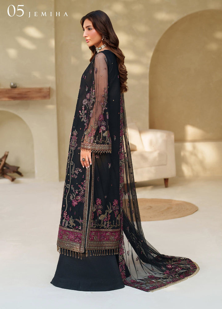 Meesa by Zarif Unstitched Net Embroidered Suits 3 Piece ZAF25MF ZRF-ML-05 JEMIHA - Winter Collection