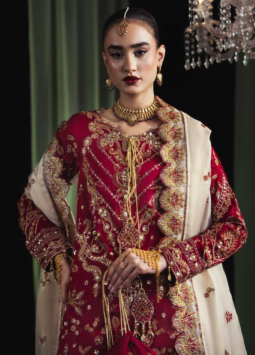 Sara Jahan Women RTW Embroidered Tissue Silk 3 Piece Suit SJ26RF NA-05 - Festive Collection