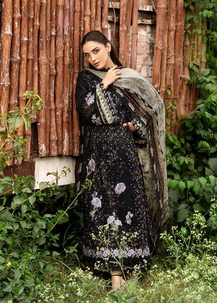 Elaf Premium Chikankari Unstitched Printed Lawn 3 Piece Suit EL26UPC ERC 4A KOYAL - Summer Collection