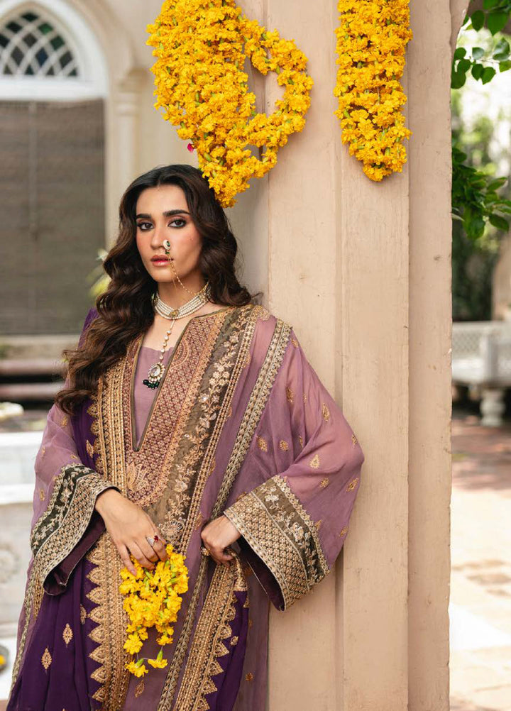 Gulnaar by Freesia Embroidered Chiffon Suits Unstitched 3 Piece FRE25GL FSU-654 Kamila - Festive Collection