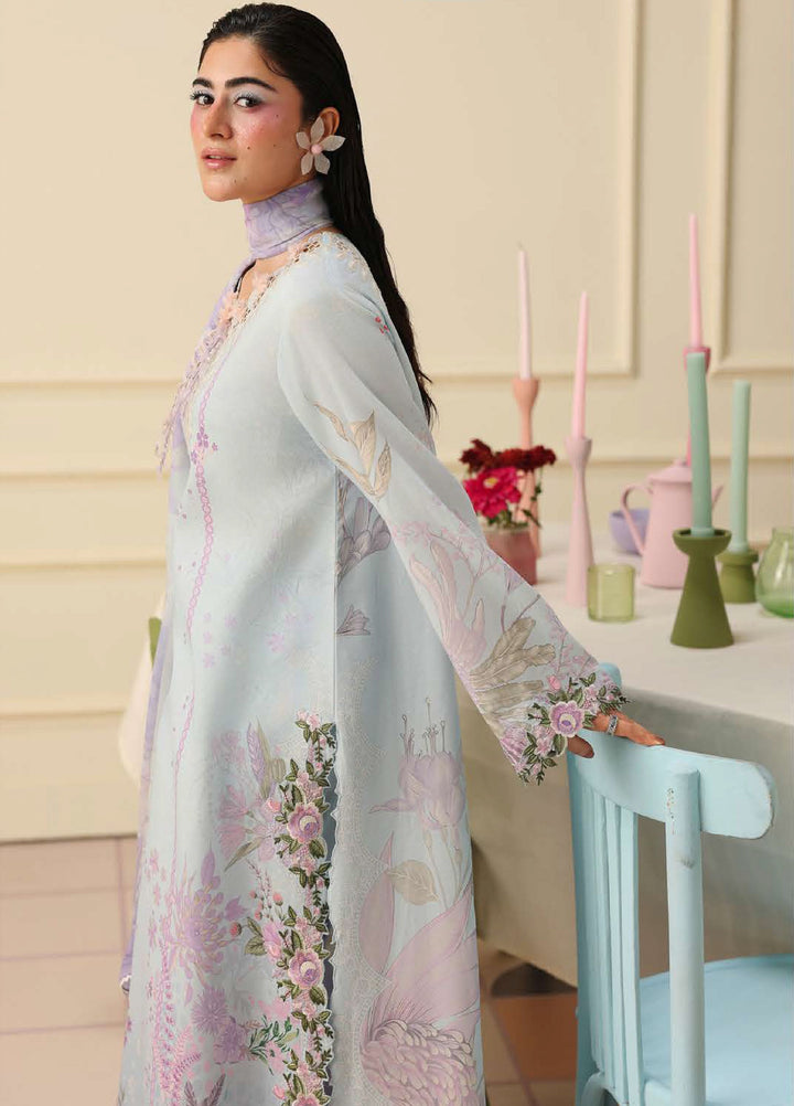 Soleil Hemline by Mushq Unstitched Printed Lawn 3 Piece Suit MU26USL Sugar Bloom HUNSS260309 - Festive Collection