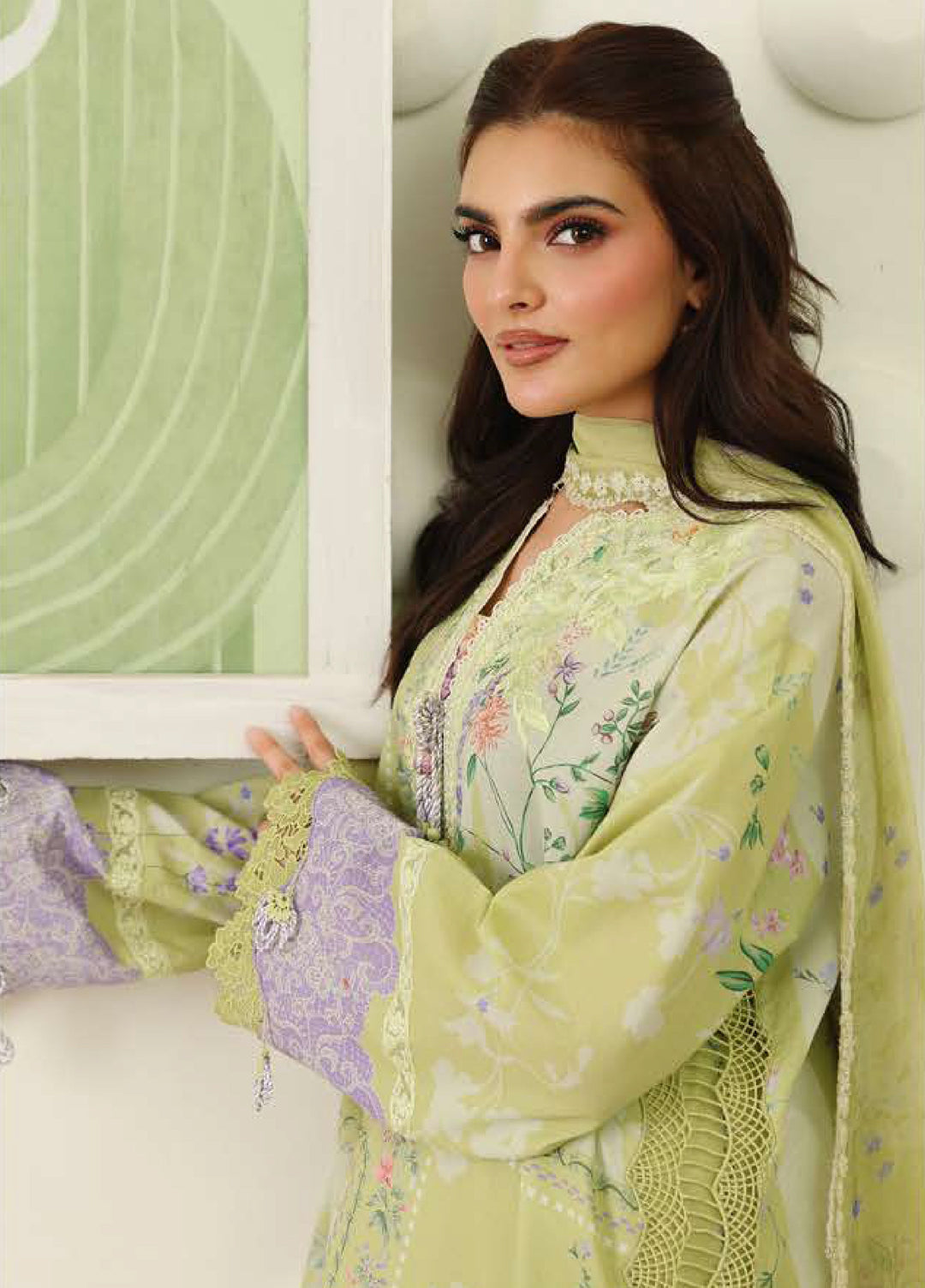 Petals in Print by Roheenaz Unstitched Printed Lawn 3 Piece Suit RN26UPP Sage Botanica RUNSS260907 - Summer Collection