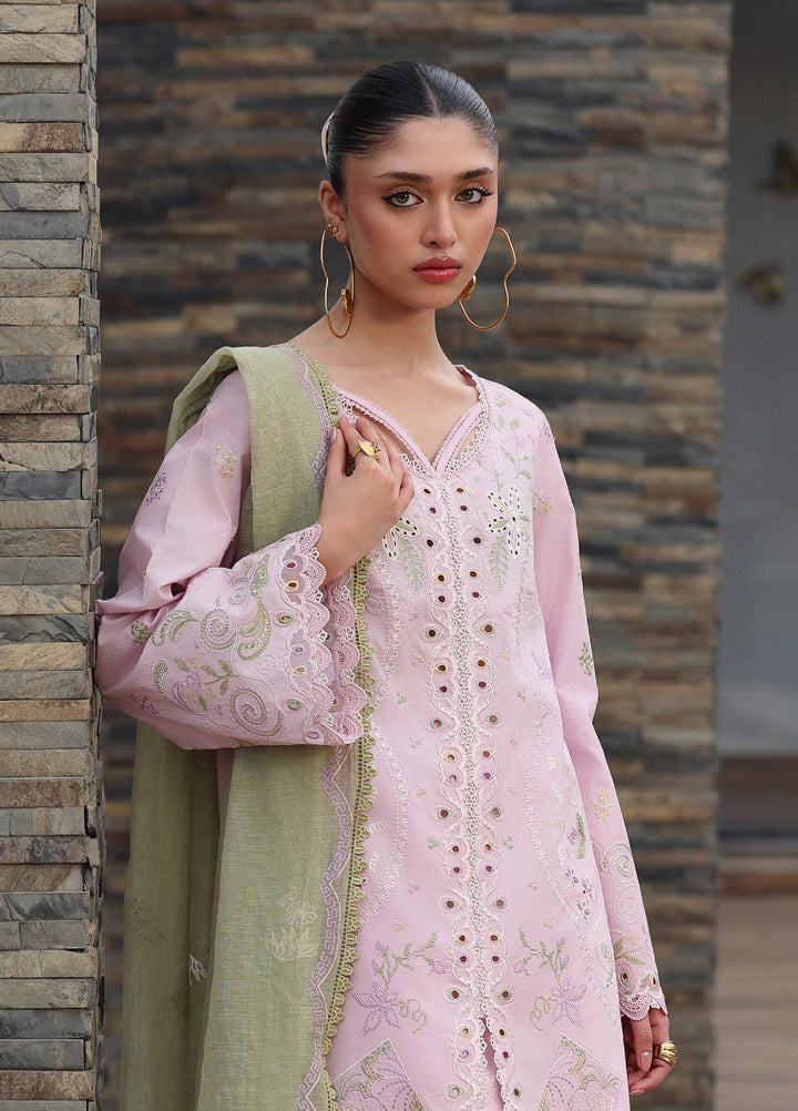 Q Line by Qalamkar Unstitched Embroidered Lawn 3 Piece Suit QLK26ULQ ZAYLA QKL-12 - Festive Collection