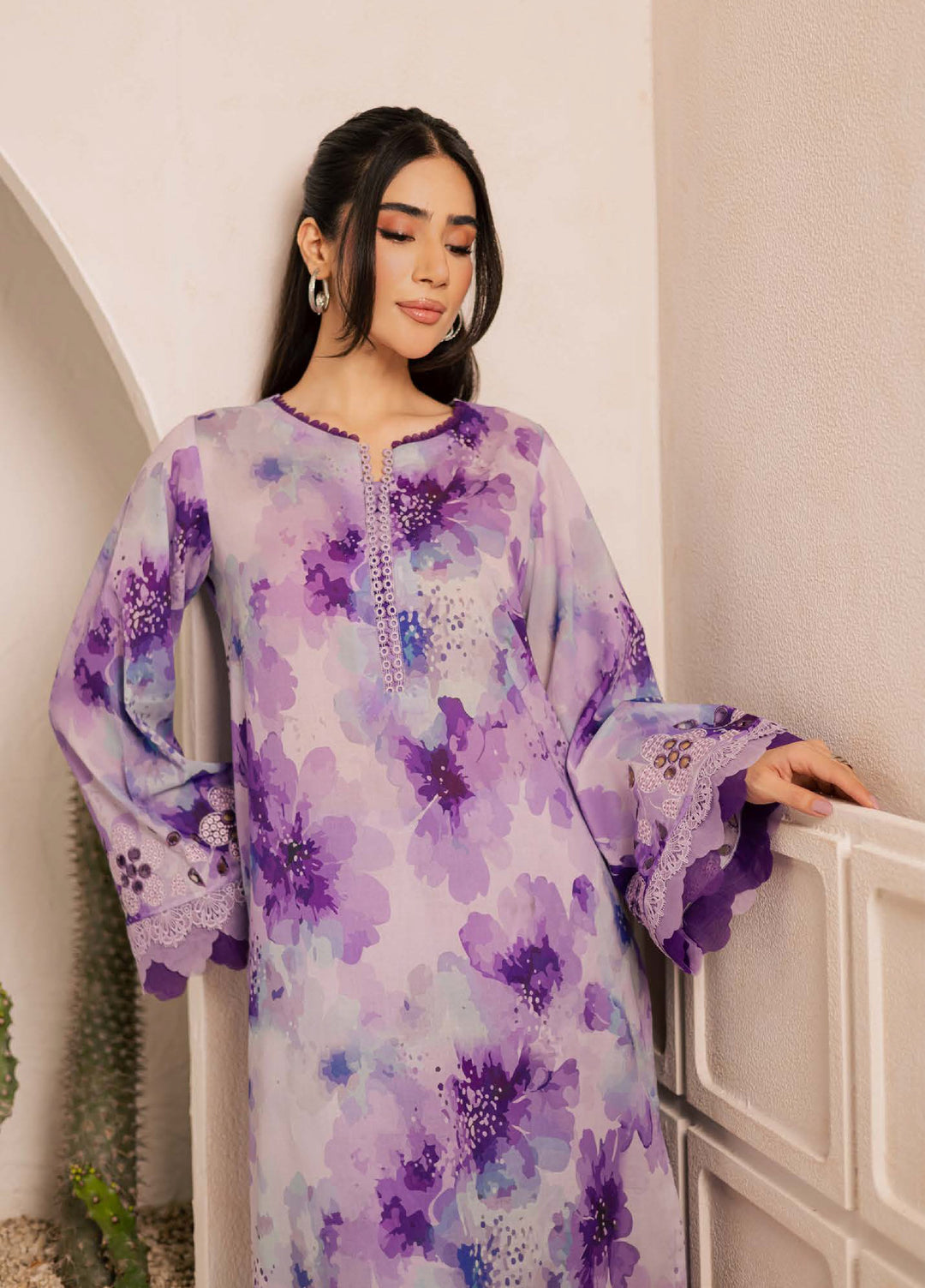 Ballerina by Nureh Unstitched Chikankari Embroidered Lawn 2 Piece Suit NU26UBCL NU2-202 - Summer Collection