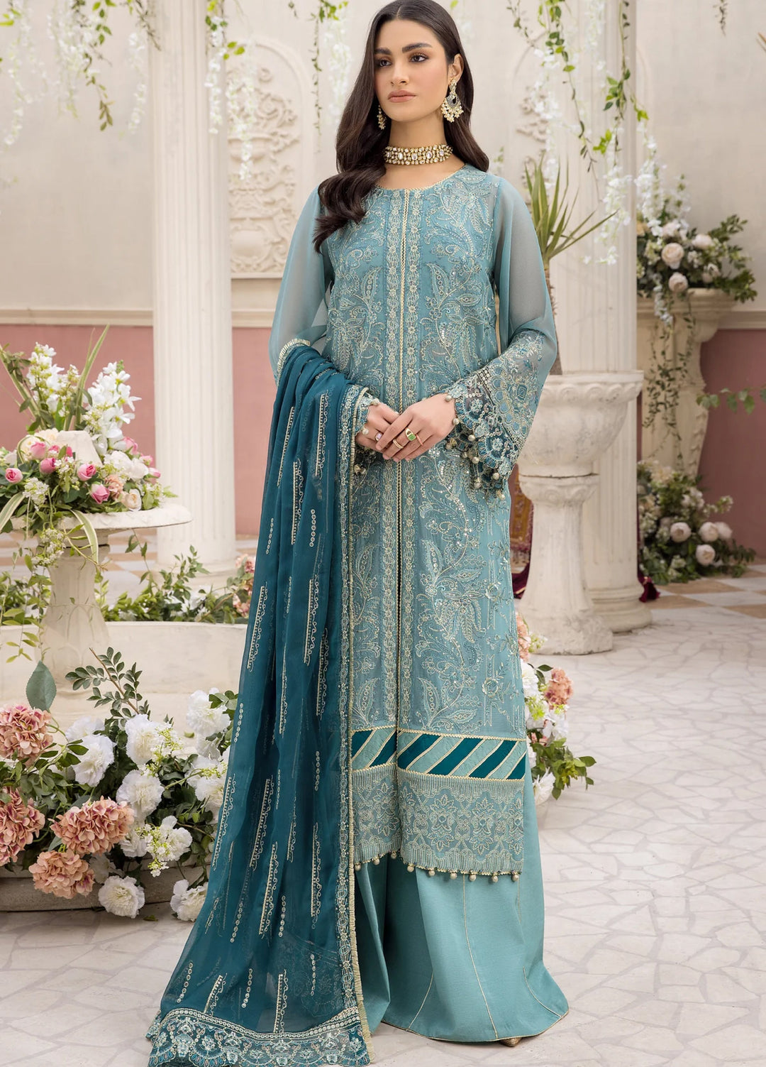 Xenia Formal Unstitched Luxury Chiffon Suits 3 Piece XE25FL Hayah - Formals Collection