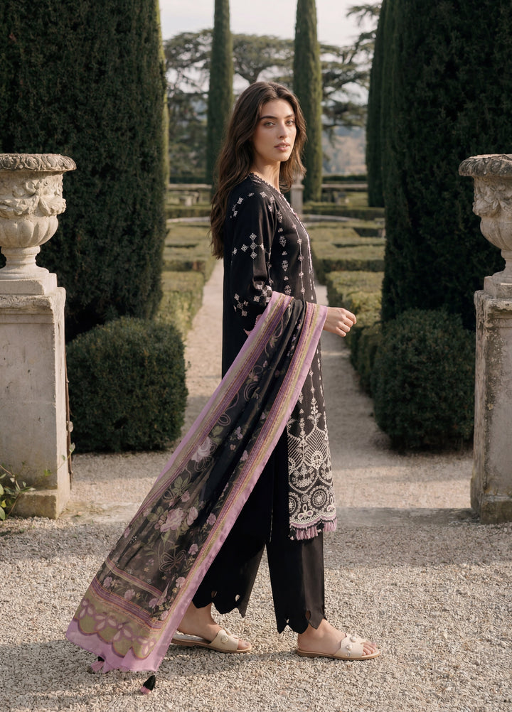 Zellbury Unstitched Embroidered Cotton 3 Piece Suit ZB26UCC WUC26E34063 - Casual Collection