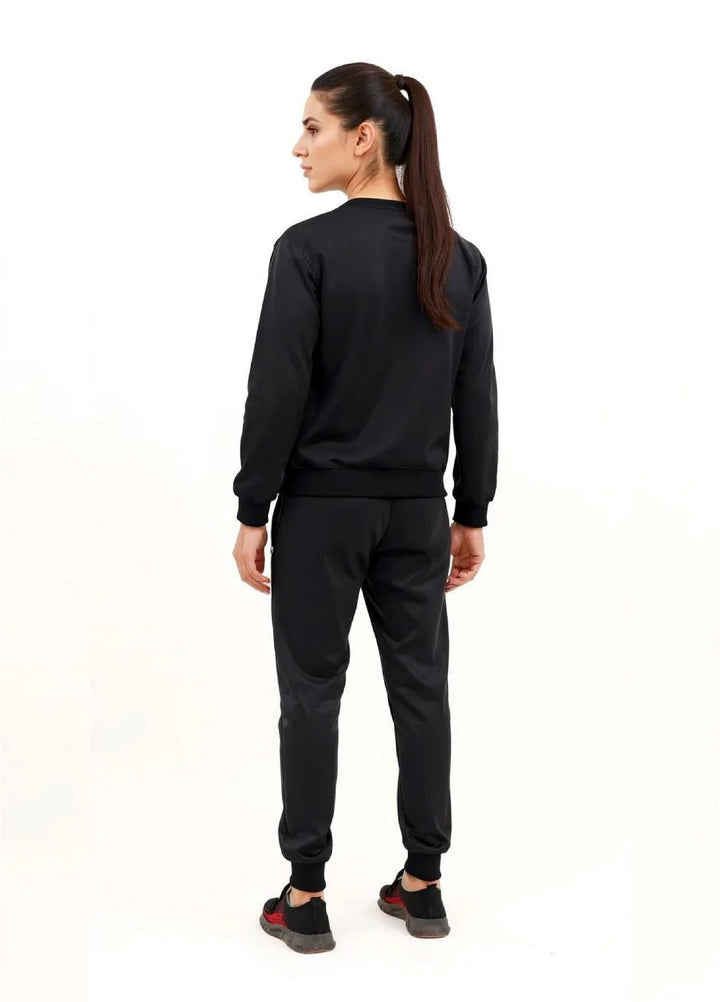IQ Exclusive Women Winter Track Suit W-Black IQ Sweatshirt Tracksuit