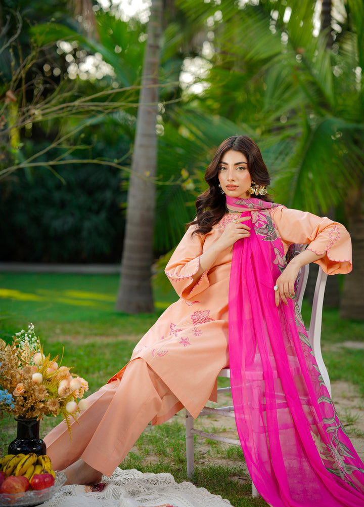 Daily Luxe by Huma Gul Unstitched Printed Lawn 3 Piece Suit MANHAHG-1104 - Casual Collection