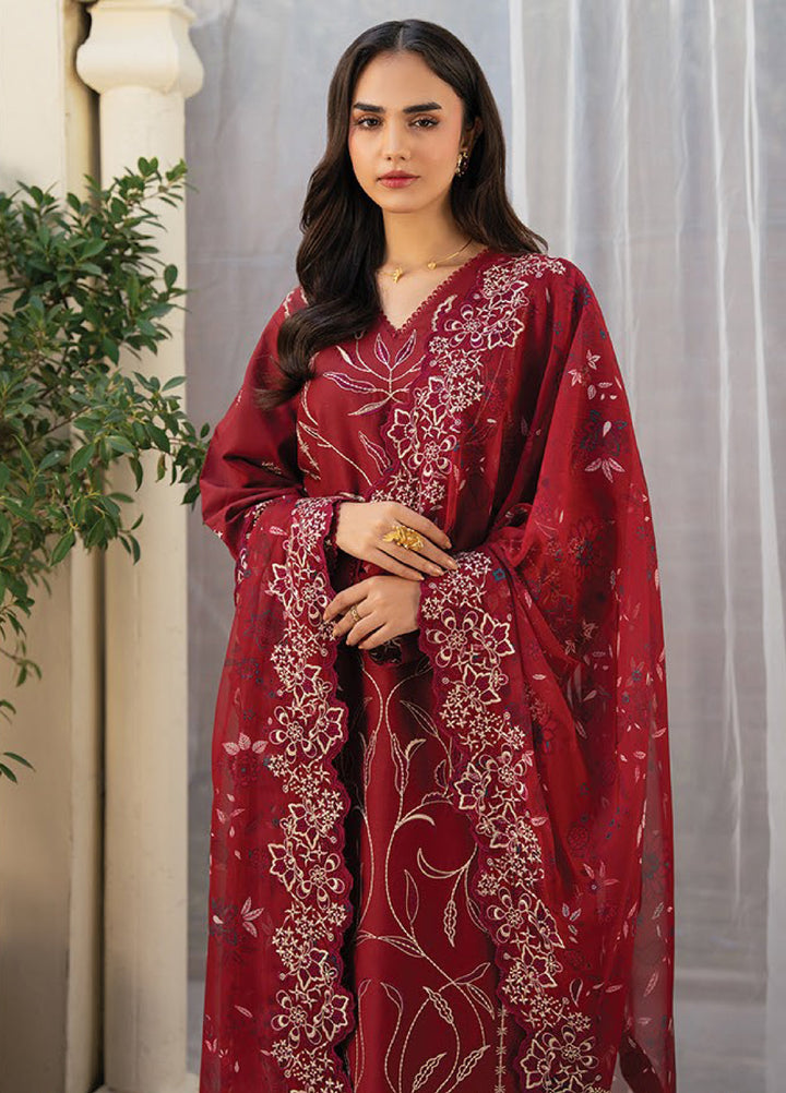 Namah by Xenia Formals Unstitched Embroidered Lawn 3 Piece Suit XF26ULN 12 - ALIF - Festive Collection