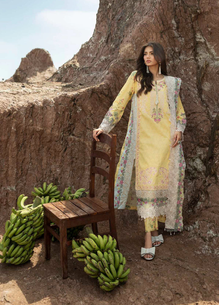 Mahiymaan by Al Zohaib Unstitched Embroidered Luxury Lawn 3 Piece Suit AZ26UM D-10 - Festive Collection