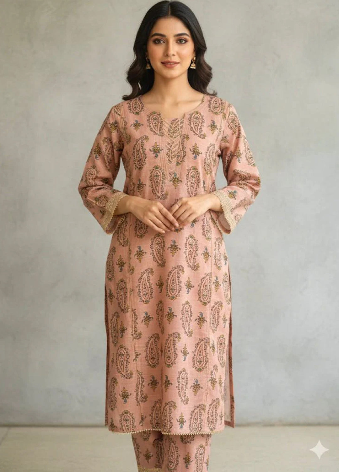 Tosheeza Saith Women Pret Khaddar 2 Piece D-2 - Winter Collection
