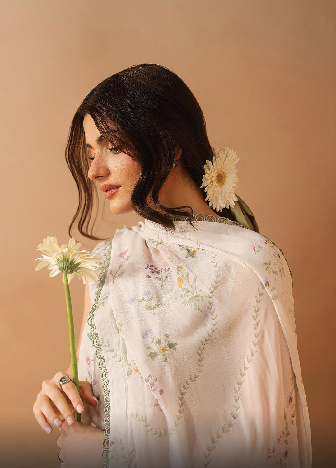 Haze A Prints by Afrozeh Unstitched Embroidered Lawn 3 Piece Suit AF26UAP FWU-106 Luem Ivory - Summer Collection