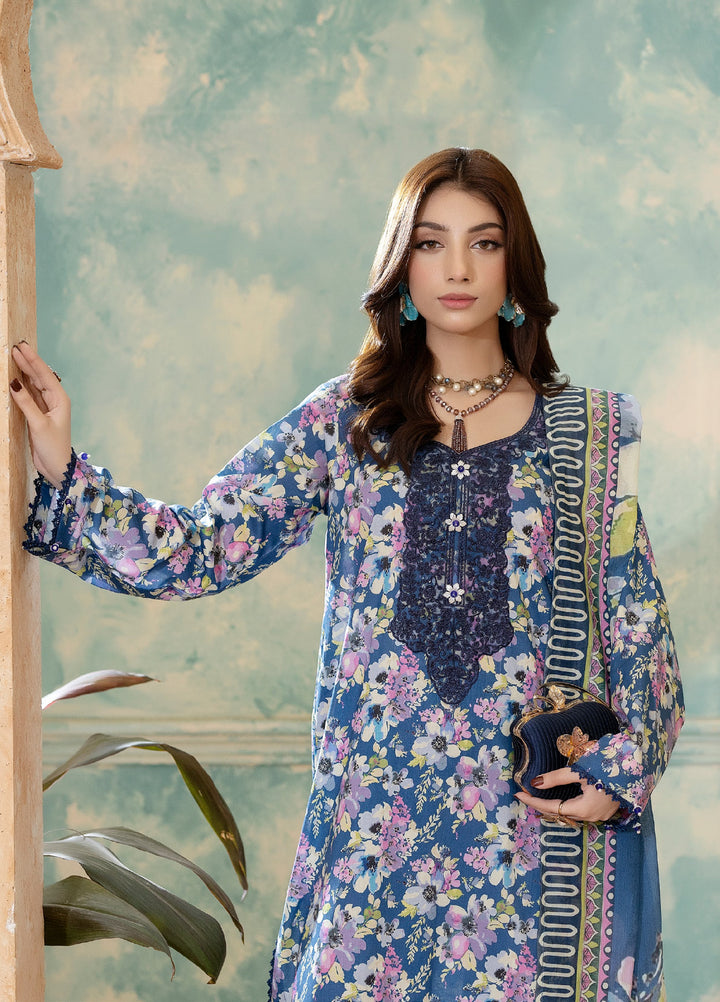 Salina by Regalia Textiles Unstitched Embroidered Lawn 3 Piece Suit RG26USVII D-6 - Summer Collection