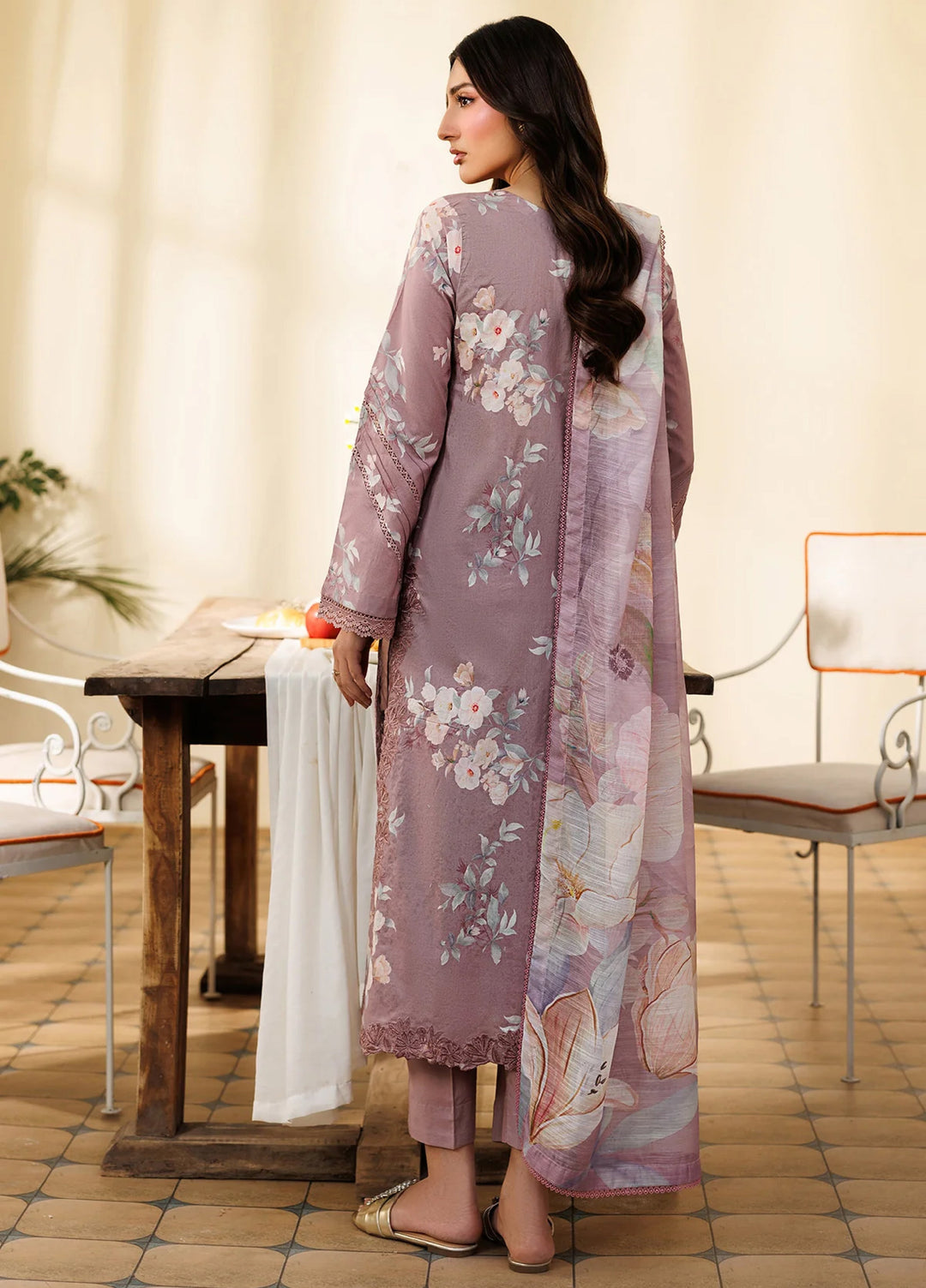 Amani by Zarif RTW Embroidered Lawn 3 Piece Suit ZR26PAL Firoh - Eid Collection