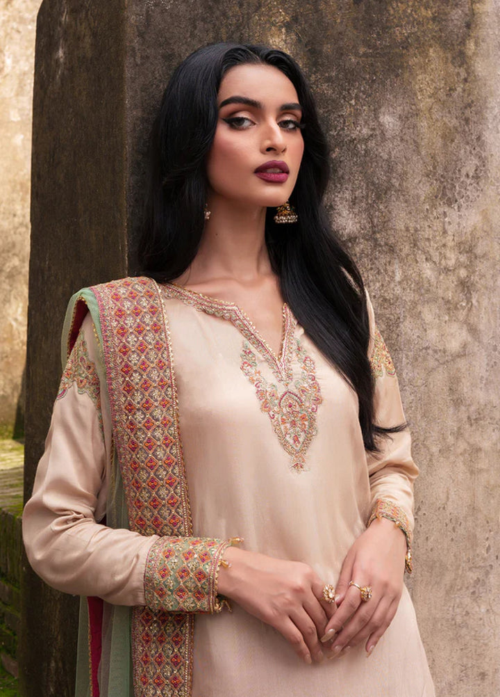 Zaria by Meeral Pret Embroidered Raw Silk 3 Piece Sierra - Festive Collection