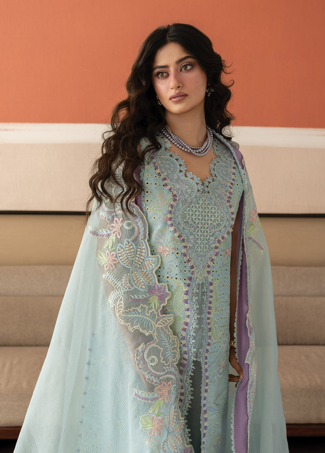 Sirene by Mahnur Unstitched Embroidered Lawn 3 Piece Suit MN26USL S-13 - Summer Collection