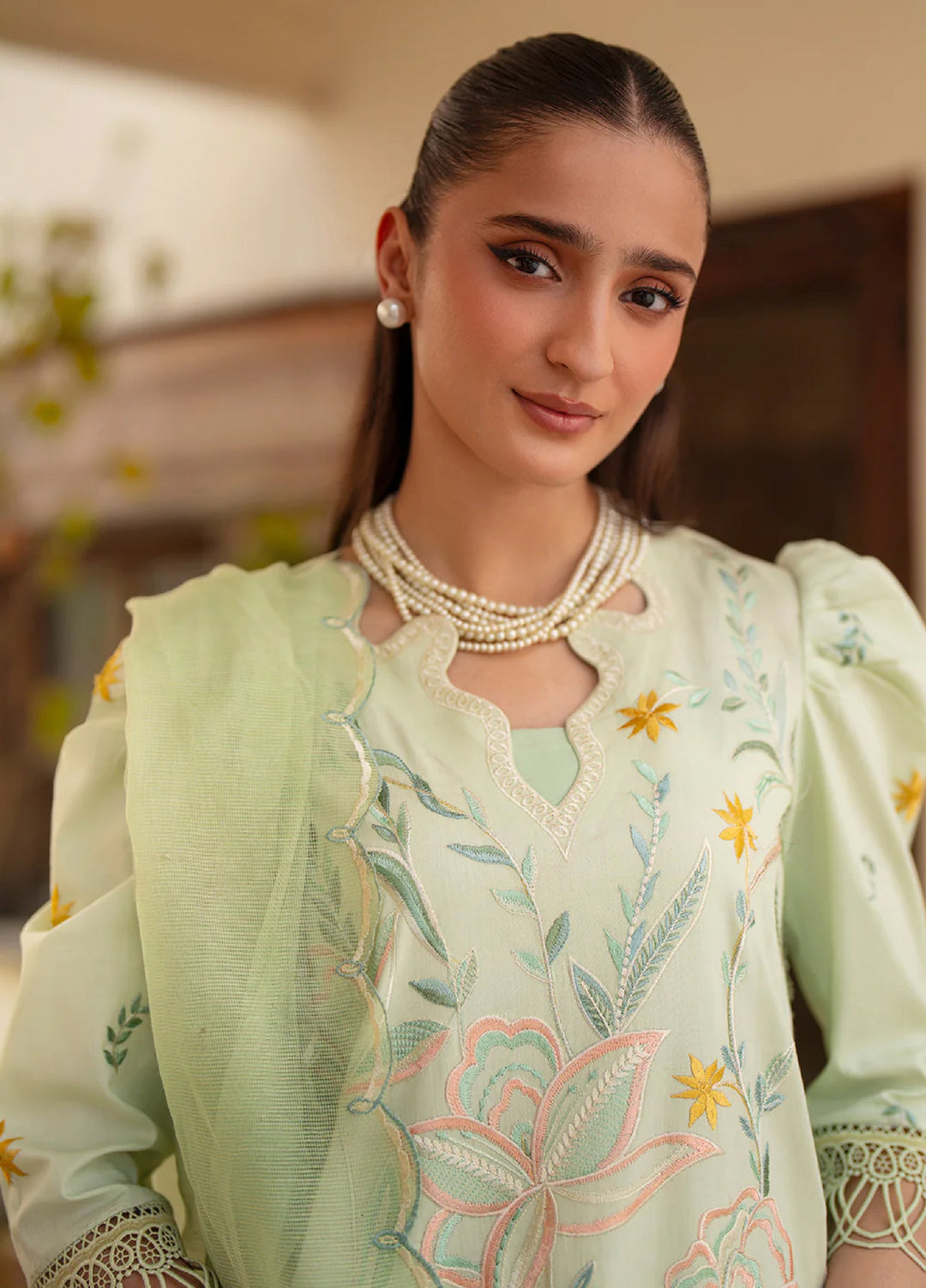 Angan by Mahnur Unstitched Embroidered Lawn 3 Piece Suit MN26UAL AAN-012 - Summer Collection