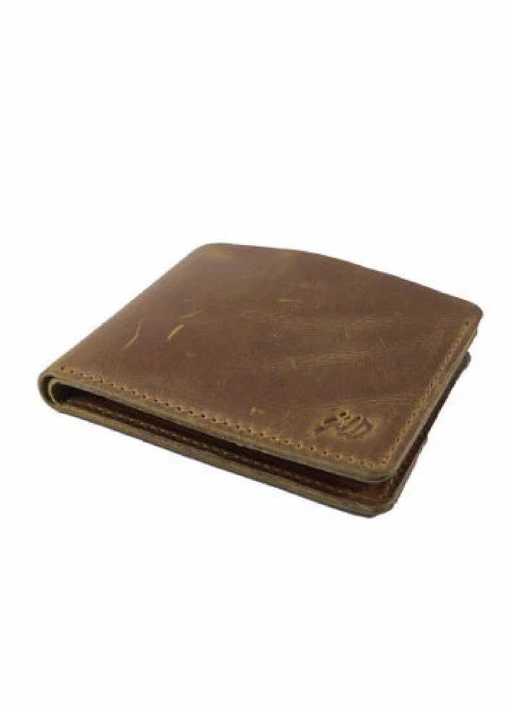 Vintage by Jild Mens Genuine Vintage Leather Wallet-BROWN S3 - Wallets Collection