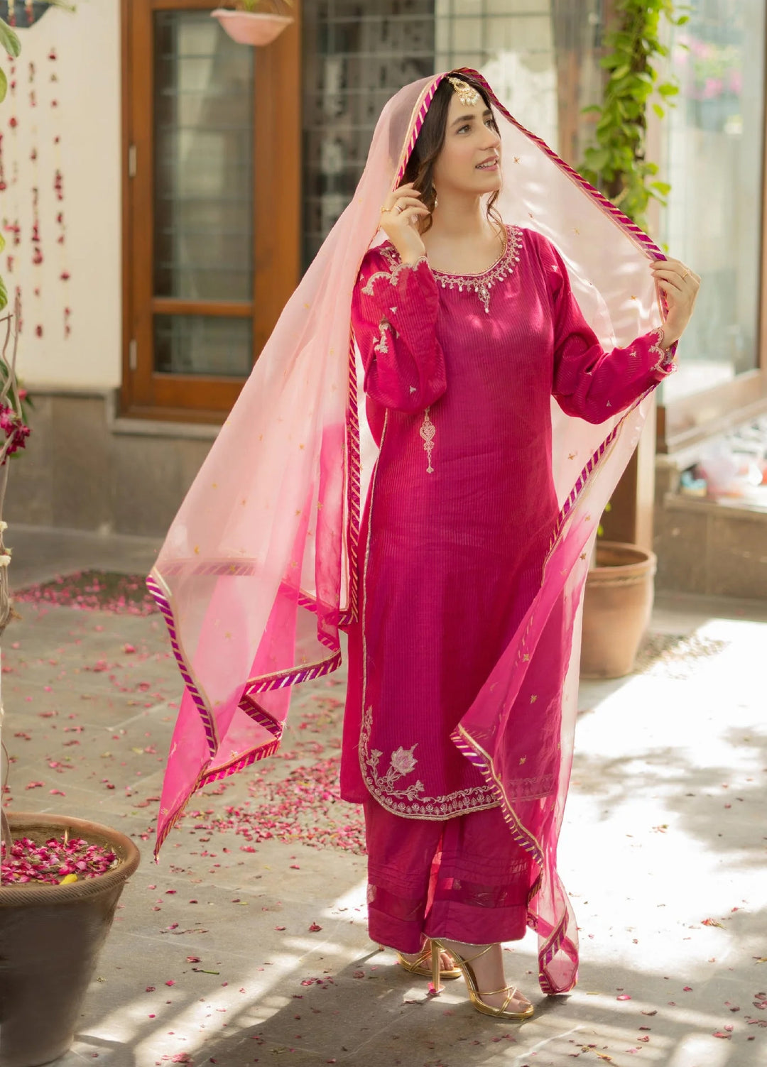 Omal by Komal Mera Eid Ka Jora Women Cotton Susi 3 Piece Pret Suit Gulaal - Festive Collection